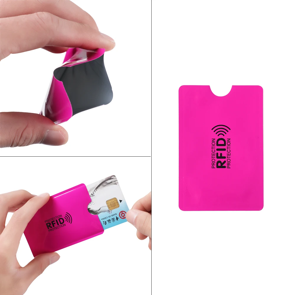 10 шт. Новый Анти Rfid Цвета алюминиевый Блокировка считыватель блокировка