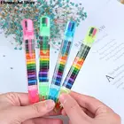 Восковой карандаш для детей, 20 цветов, игрушки для рисования, Детская забавная творческая развивающая масляная Пастельная детская ручка для граффити, случайный цвет