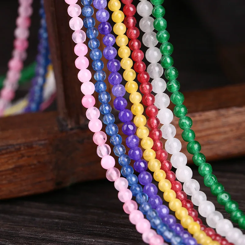 Натуральный кристалл 2 мм женские дикие свободные бусы ювелирные изделия и