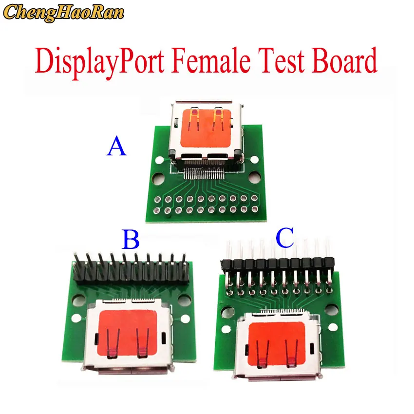 

ChengHaoRan 1pcs DisplayPort female test board big DP tail plug test stand 20P interface data cable