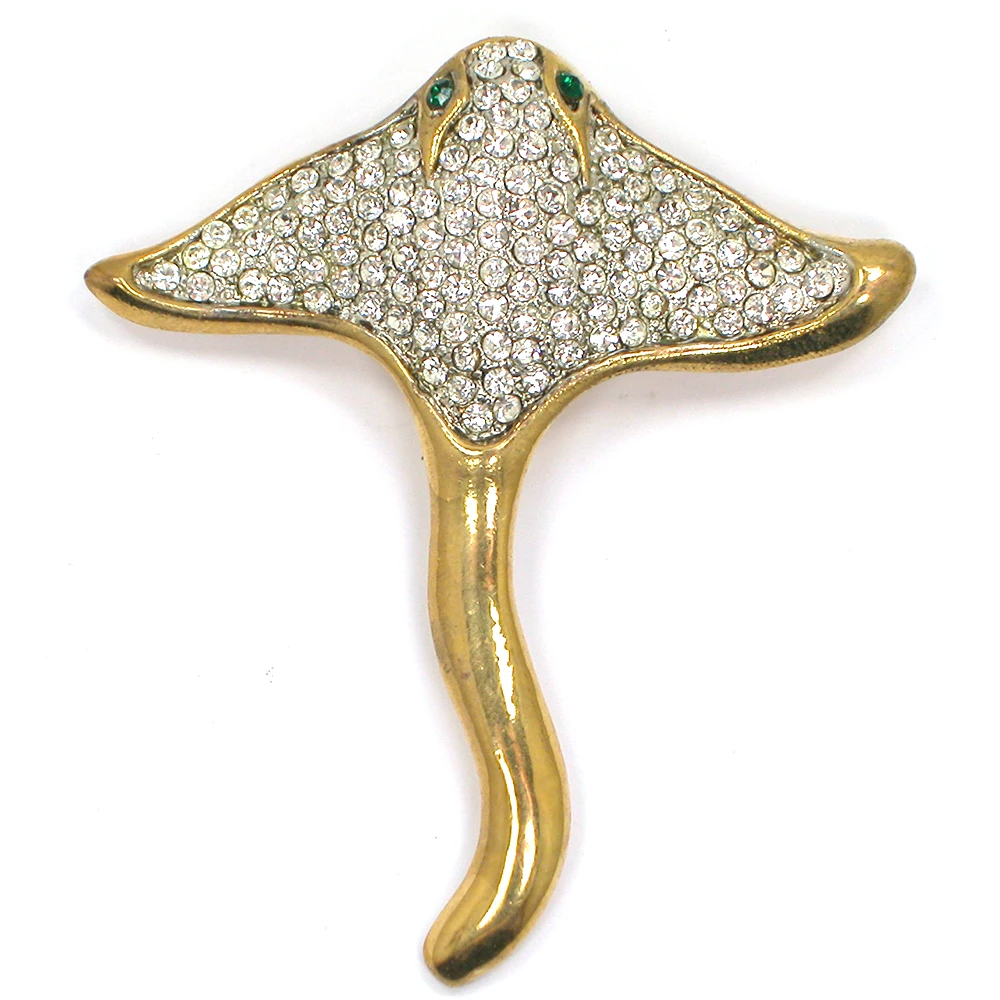 60 шт./партия разноцветные Броши со стразами