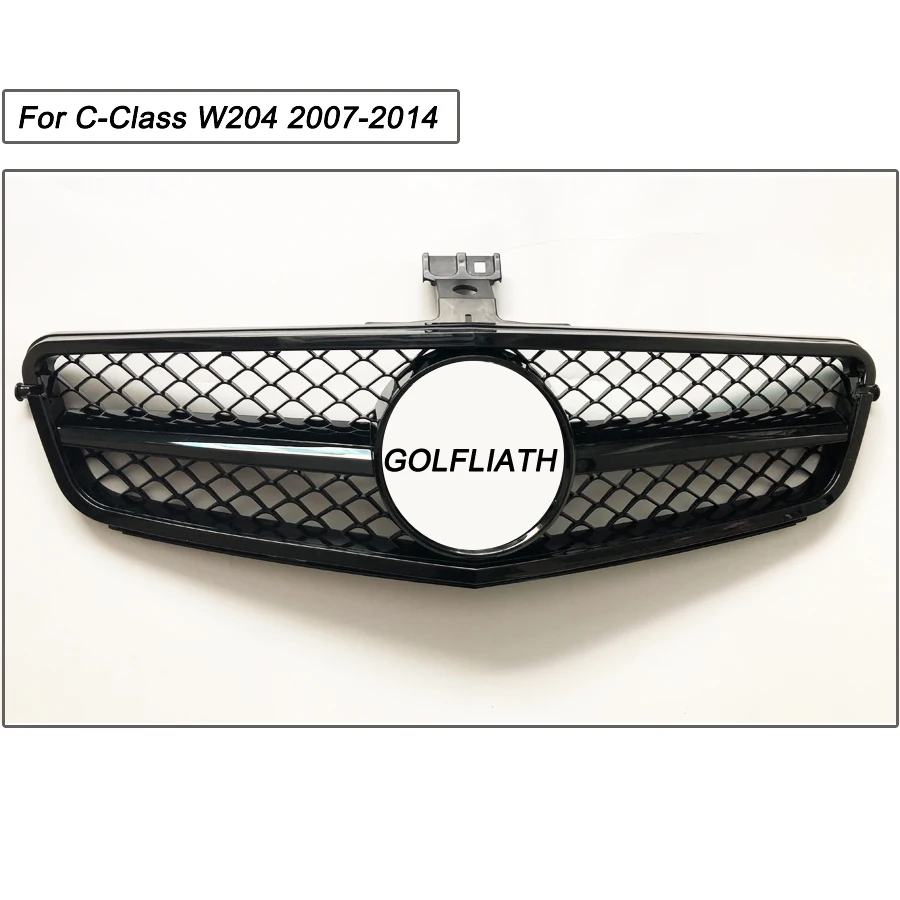 GOLFLIATH для M B C класс W204 решетка новая C63 Передняя 2007 2014y C180 C200 C260 C300|c63 amg grill|amg grillc300