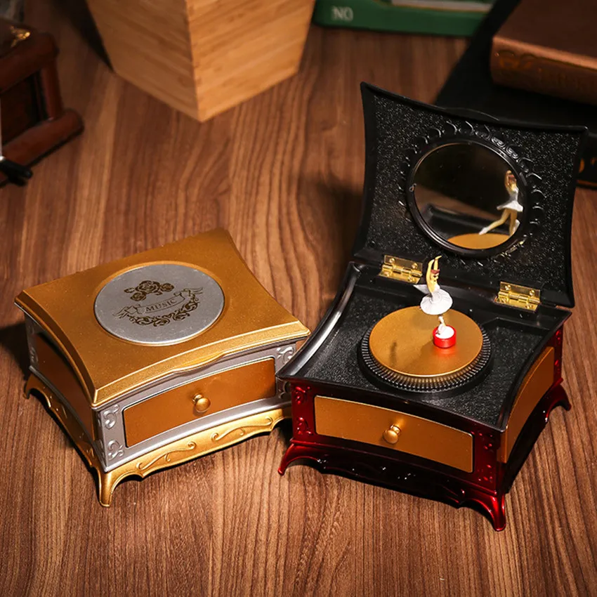 Креативная музыкальная шкатулка для украшений в стиле ретро|Музыкальные