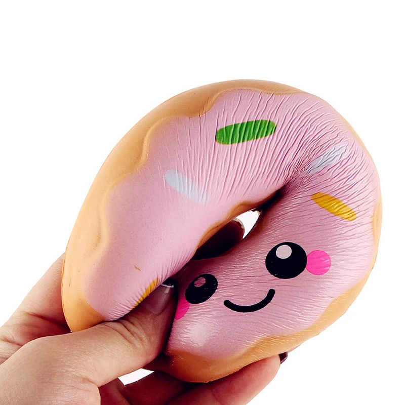 

Single Sale Squishy squishy Stress Reliever Decor Toys Colourful Doughnut Scented Slow Rising Toy Antistress Decompression toy