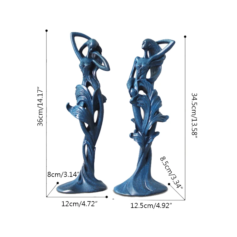 

Miniature Model Daughter Of The Sea Resin Sculpture Home Decoration Accessoreis Office Showcase Decor Ornaments Accessories Gift