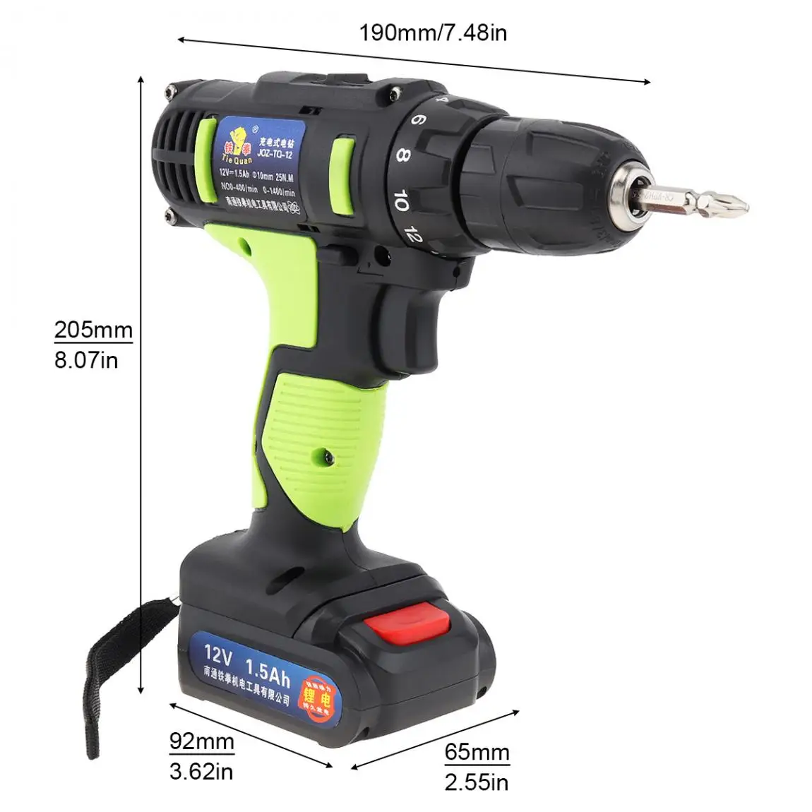 Электрическая отвертка/дрель 100 240 В Беспроводная электрическая дрель 12 с 18
