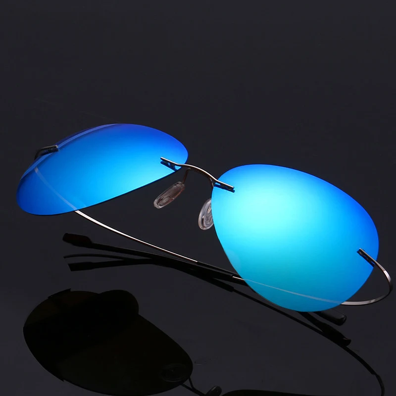 

SUMONDY Rimless Polarized Sunglasses Women Men High Grade Ultra Light Fashion Anti UV Colorful Lenses Sun Glasses Driving SU64