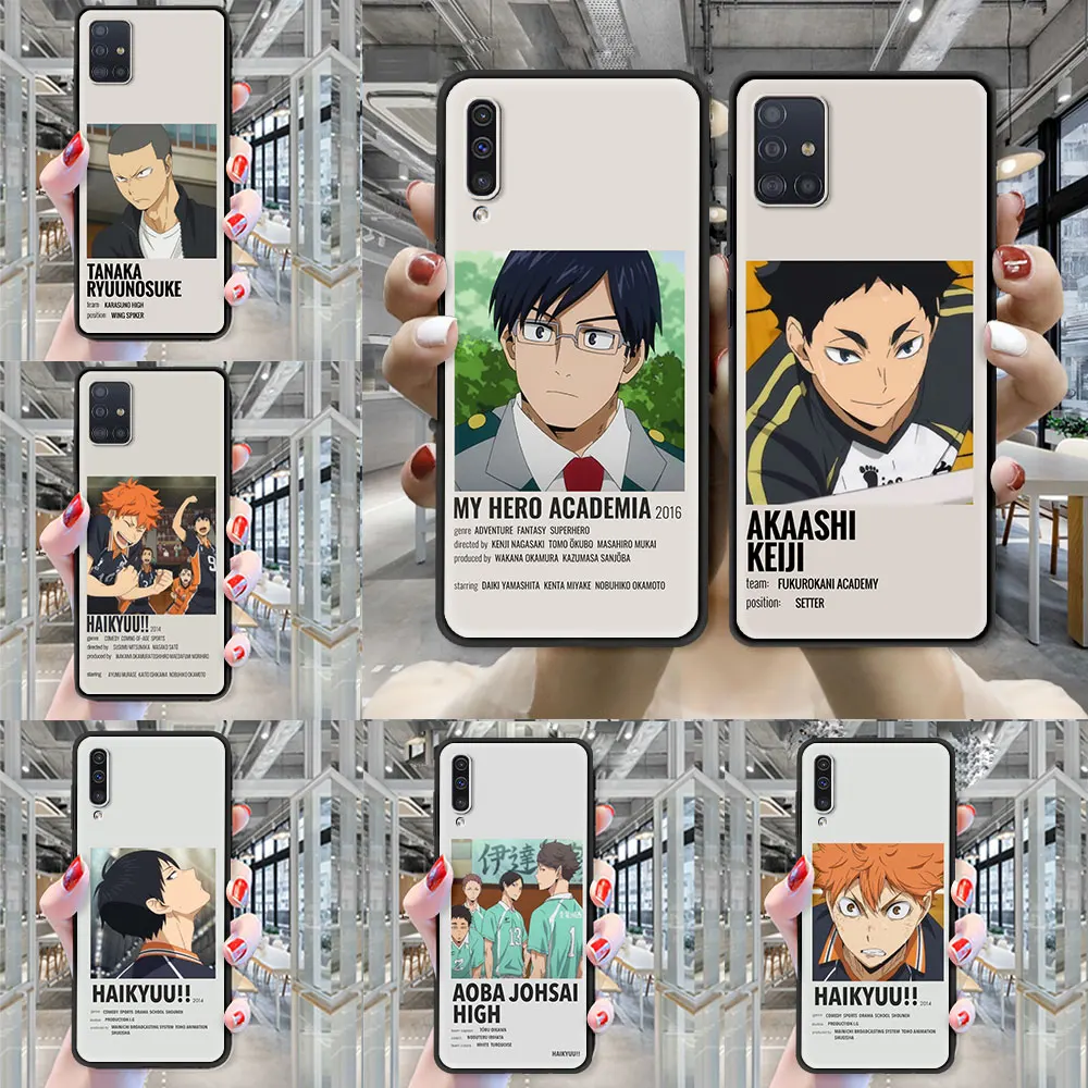 

Case For Samsung Galaxy A72 A51 A71 A21 Anime Haikyuu Volleyball Soft Funda for SAMSUNG GALAXY A Quantum A42 5G A12 A02s