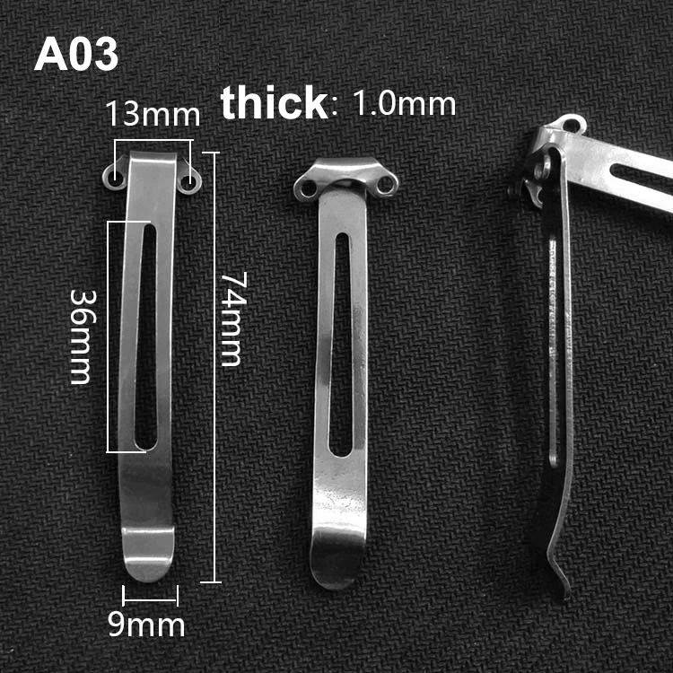 Карманная клипса 73 мм * 13 (расстояние между отверстиями) складные ножи зажим для