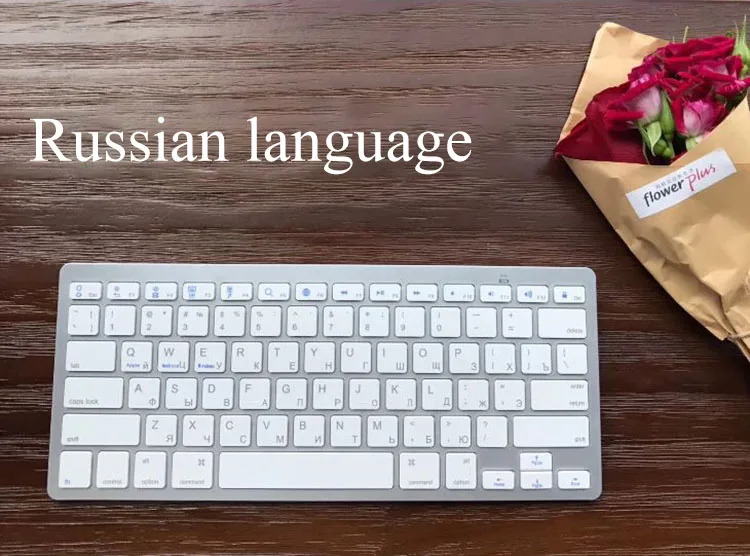 Ультра-тонкая беспроводная клавиатура Bluetooth для Iphone Ipad Android Tablet PC Phone и других устройств с поддержкой Bluetooth