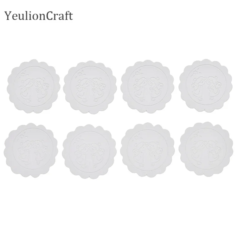 8 шт./лот этикетки из ПУ кожи круглой формы для одежды сумок поделок|Этикетки