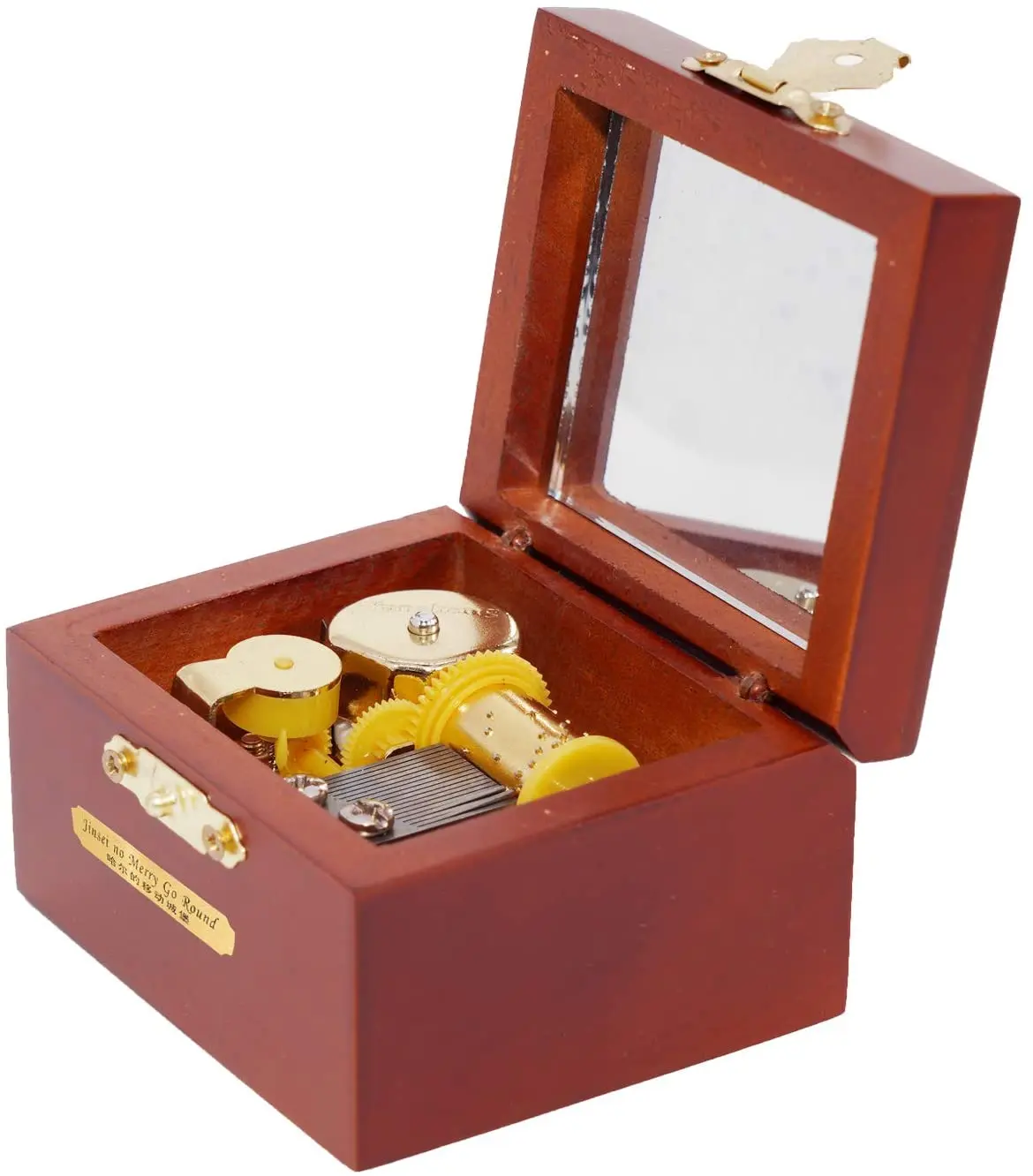 Музыкальная шкатулка из аниме резная деревянная музыкальная с заводным