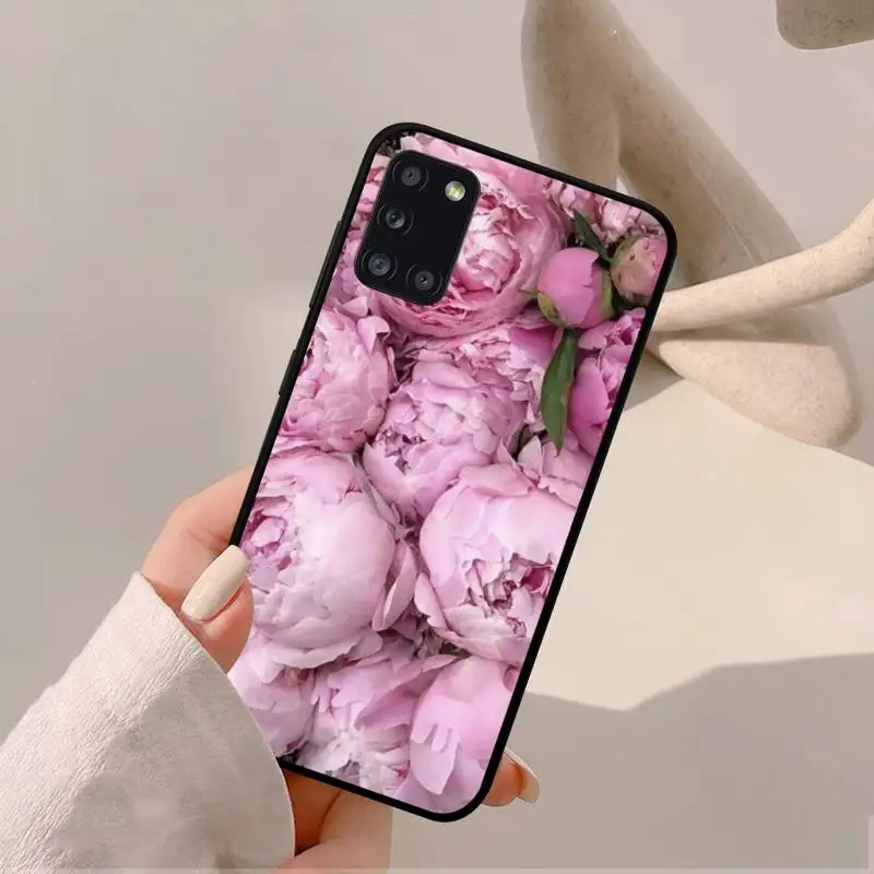 Peonies beautiful flower Phone Case for Samsung A 51 30s 71 21s 10 70 31 52 12 30 40 32 11 20e 20s 01 02s 72 cover images - 6
