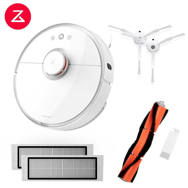 S50 with accessary Новое поступление черный версия Xiaomi Roborock S55 робот пылесос 2 для дома приложение Управление и мокрой радикальные зачистке Smart планируется - Цвет: S50 with accessary