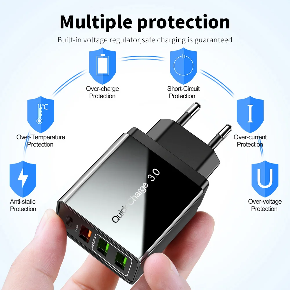Быстрое зарядное устройство Udyr 4 0 3 QC PD 36 Вт QC4.0 QC3.0 USB Type C быстрое для iPhone 11 X Xs 8 Xiaomi