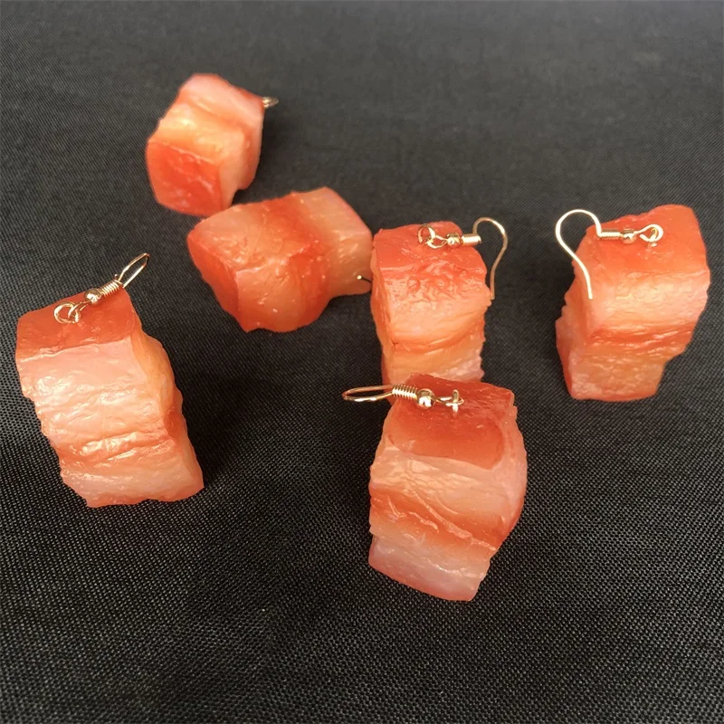 Новые модные серьги с пищвыми продуктами для женщин 2020 Забавные милые длинные