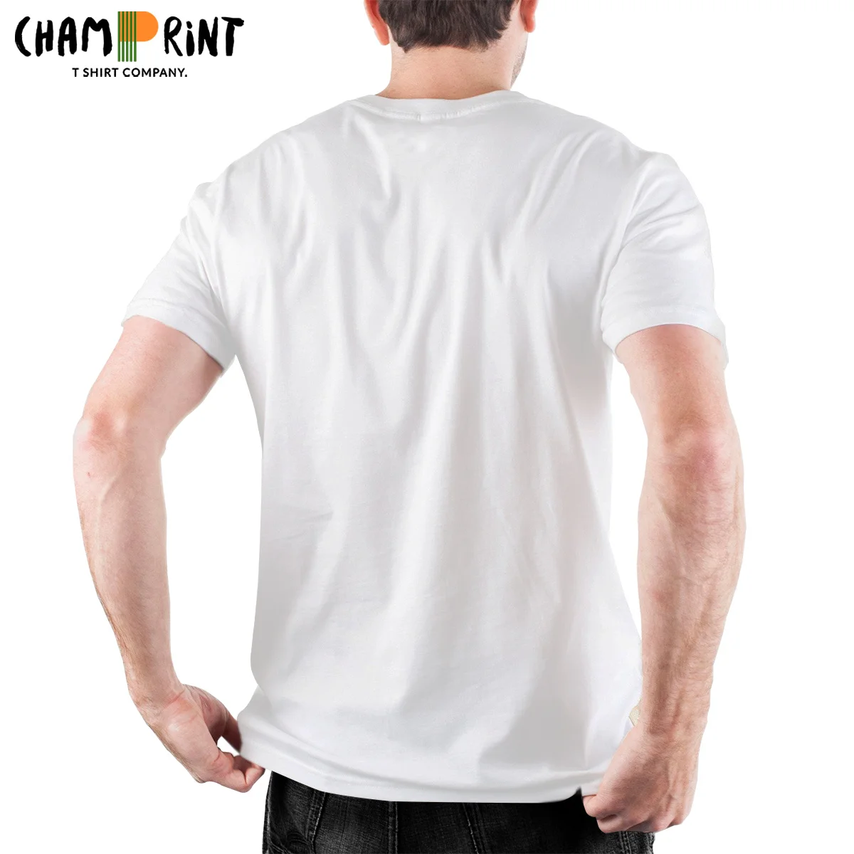 Vintage This Is Fine Doggo T-Shirts for Men Round Neck Pure Cotton T Shirt Dog Short Sleeve Tees Gift Idea Tops | Мужская одежда