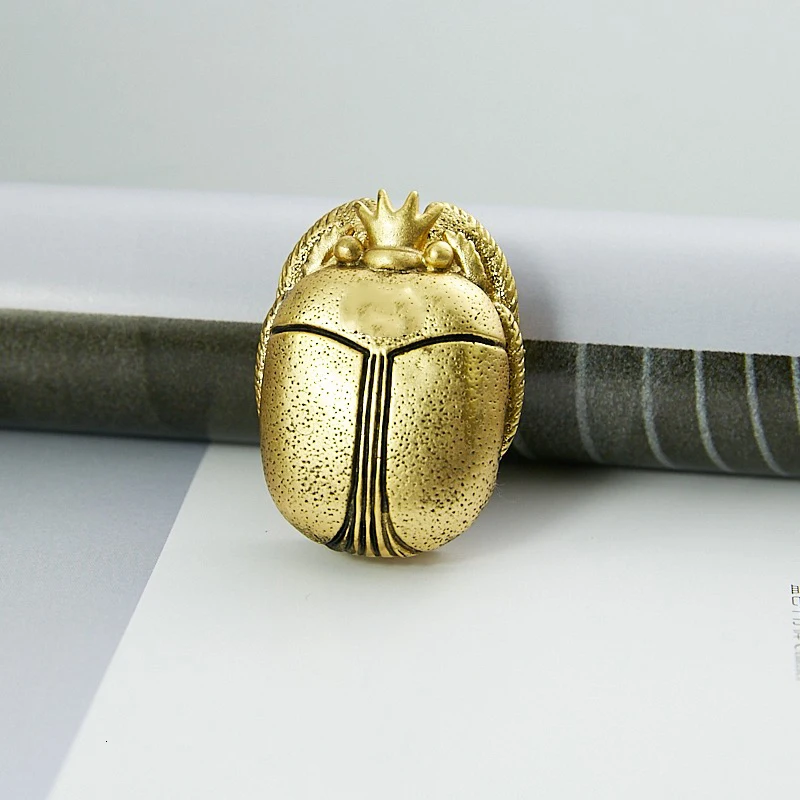 Брендовая Модная бижутерия Винтажная брошь в виде египетского фараона жука