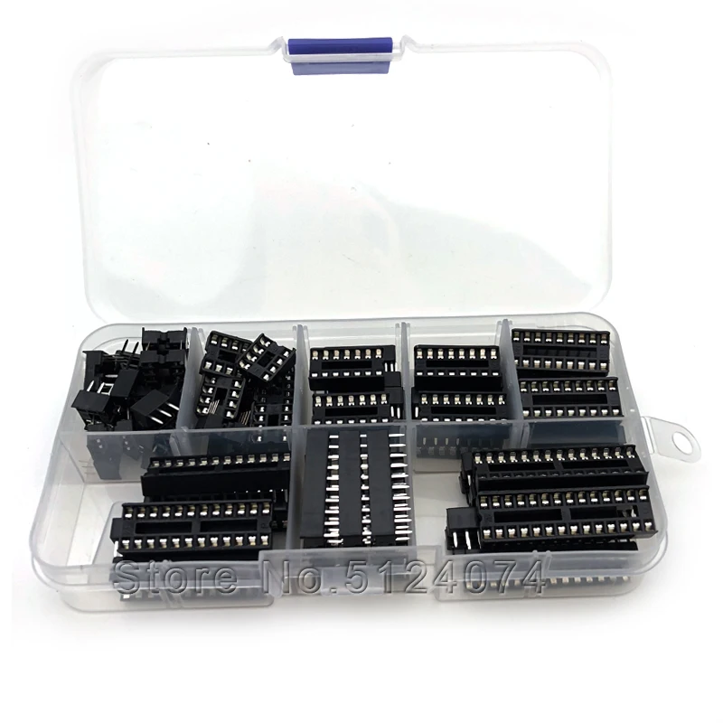 66 шт./лот 8 видов IC Разъем для образцов 6pin/8pin/14PIN/16pin/18pin/20pin/24pin/28Pin|Соединители| |