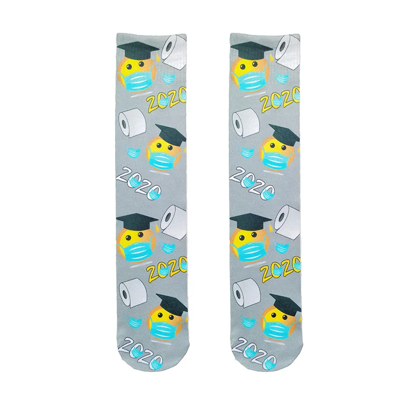 Носки из ткани с 3D принтом забавные женские носки масок милые повседневные