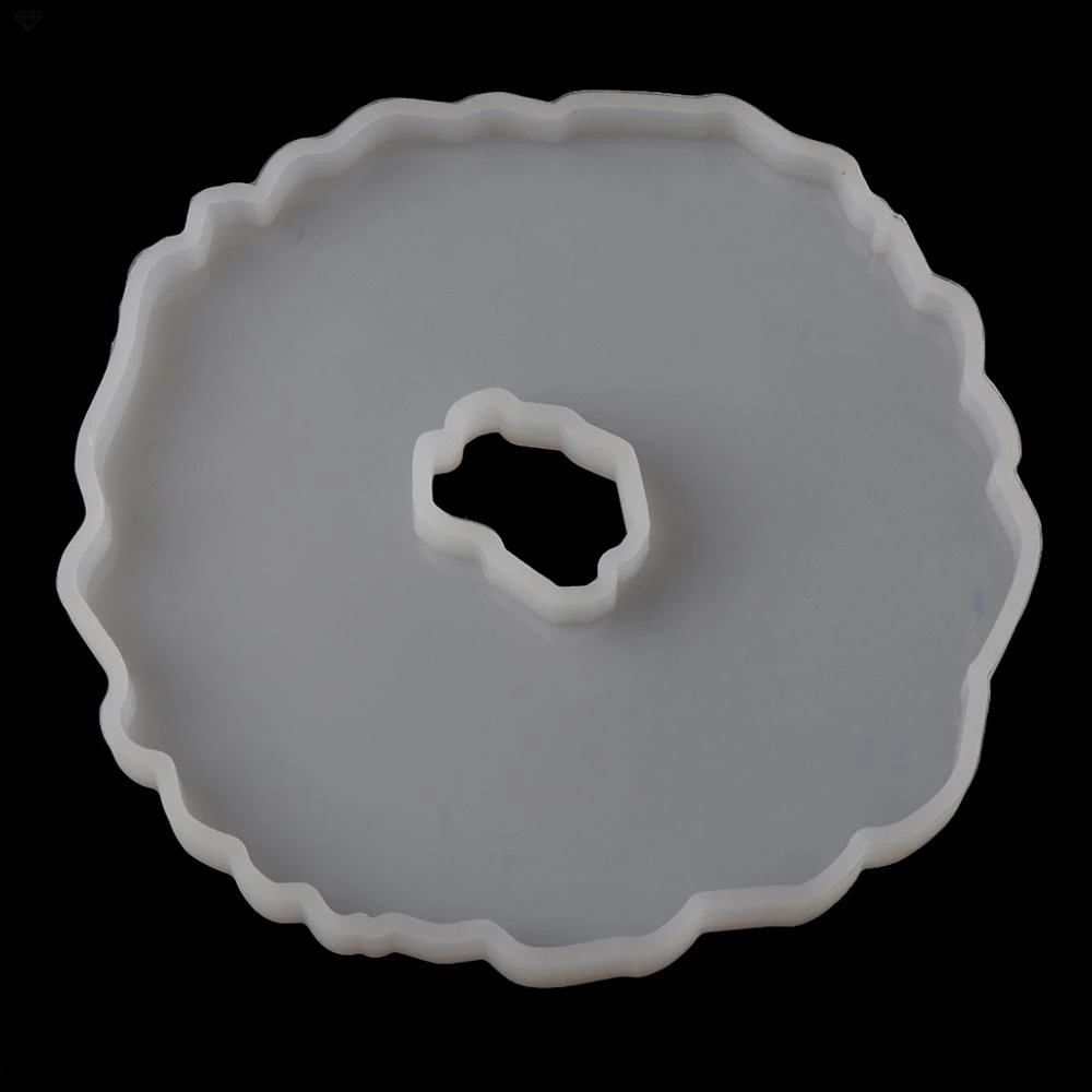 

5Pcs Crystal Epoxy Resin Mold Irregular Round Coasters Casting Silicone Mould DIY Crafts Ornaments Making Tool