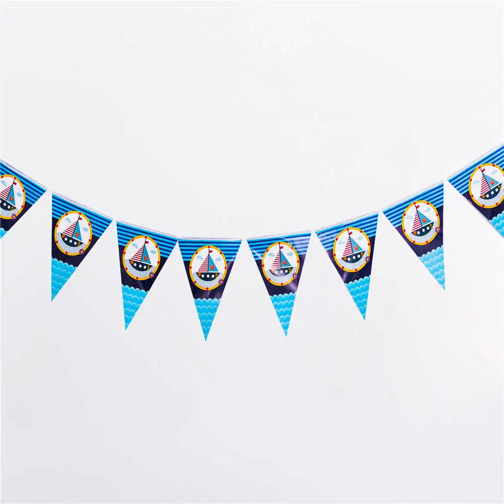 Вечерние платья с мультяшными флагами в морском стиле для детских вечеринок на