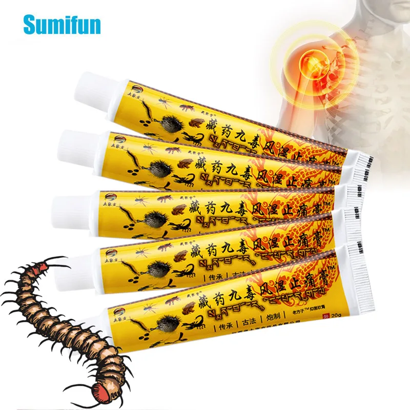 

5Pcs Scorpion Venom Analgesic Cream Arthritis Rheumatism Treatment Ointment Knee Muscles Joints Orthopedics Pain Relief Plaster
