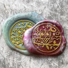 Симпатичная звезда Сова на дереве Луны восковая печать штамп Ретро деревянная печать восковая печать штамп Свадебная Декоративная Печать Восковые уплотнения