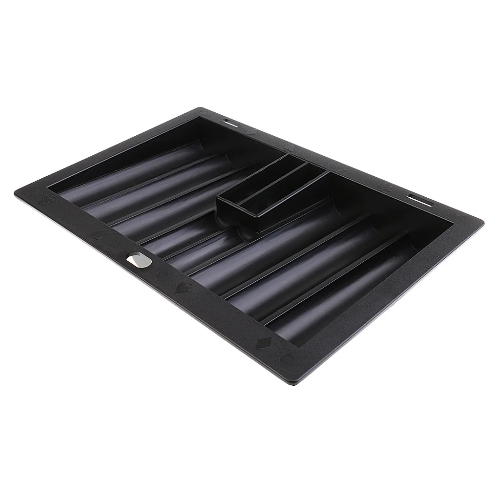 

Durable Party Casino Playing Card Game Poker Chip Tray 350 Chips Holder