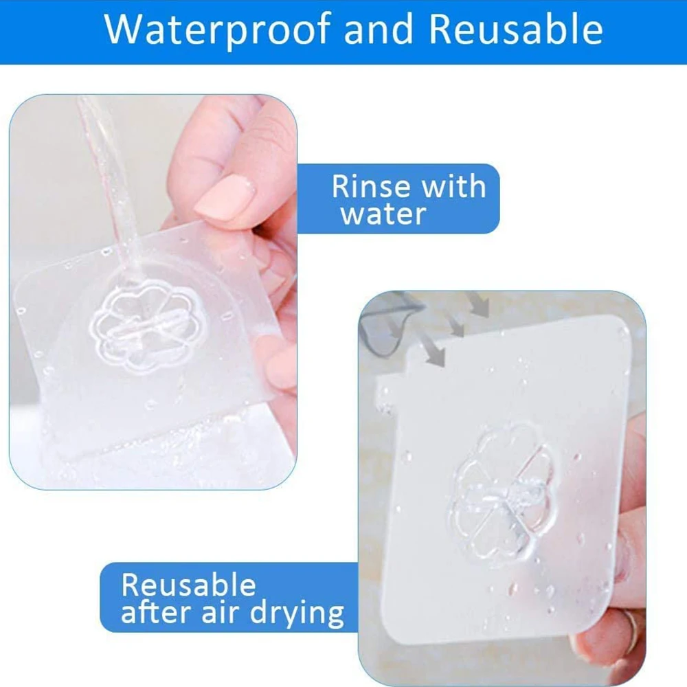 10 шт. водонепроницаемые Прозрачные настенные крючки бесшовные присоски