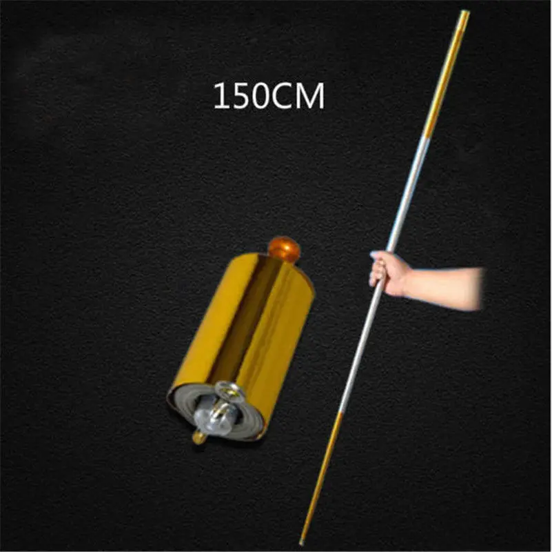

Portable Magic props Telescopic Stick Martial Arts Metal Staff Crazy Cane Metal Magic Close Up Illusion Silk to Wand