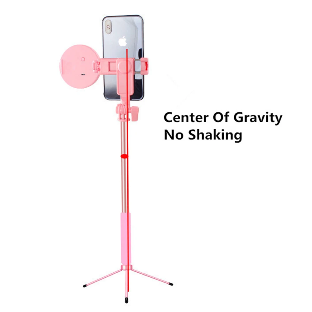 Раздвижной штатив для селфи 1 7 м с двойным кольцесветильник телефона bluetooth