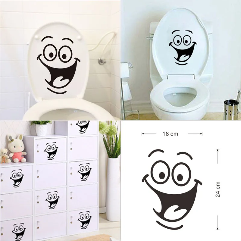 2016 Наклейка на стену Съемная улыбка сиденье домашний декор Perlisonality