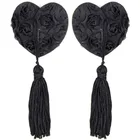 1 пара сексуальные Стикини наклейки покрытие сосков Для женщин белье с блестками и с бахромой, Бюстгальтер для кормления покрытие сосков самоклеящийся бюстгальтер