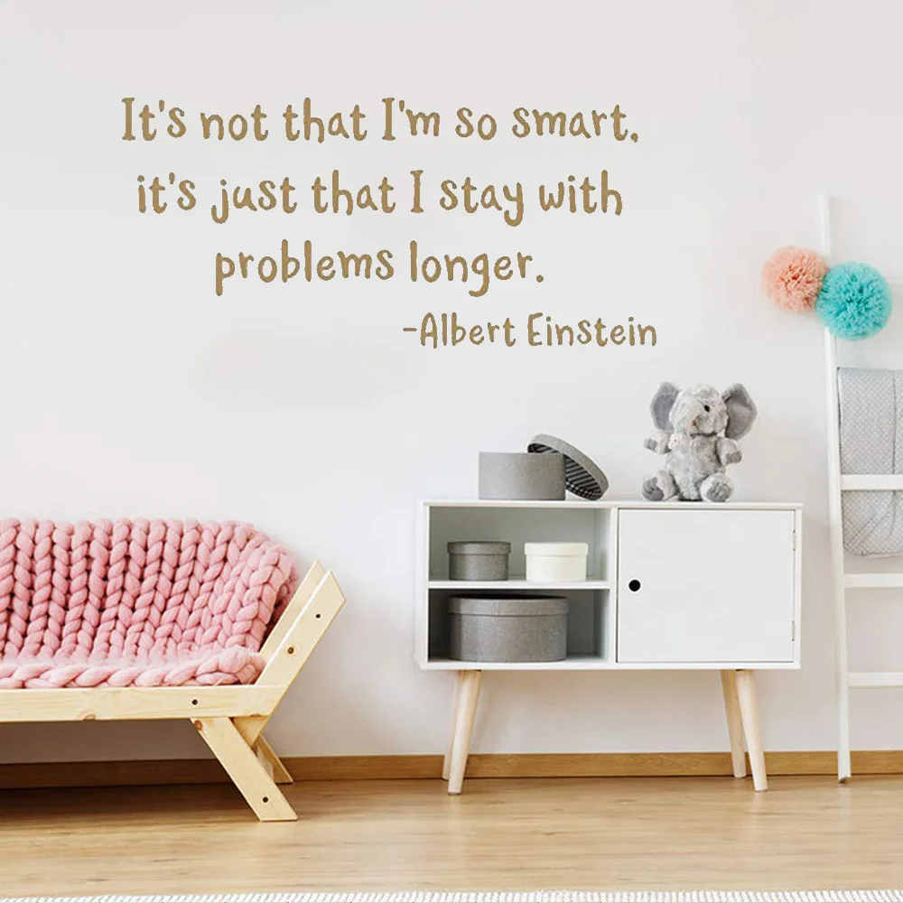 

It's not that I'm so smart Wall Sticker Quote Wall Decal Home Decoration For Living Room Bedroom Vinyl Art Mural DW7858