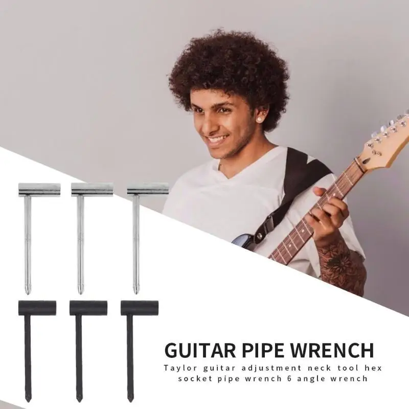 3 stücke gitarre rohrzange hexagon buchse 78635mm hex eisen elektrische gitarre truss rod schlüssel für gitarre reparatur free globa