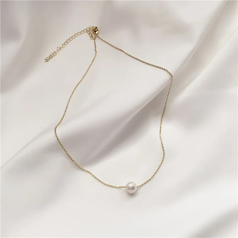 

Daily Pearls Fashion Pendant Necklace Fairy Sweet Short Necklace