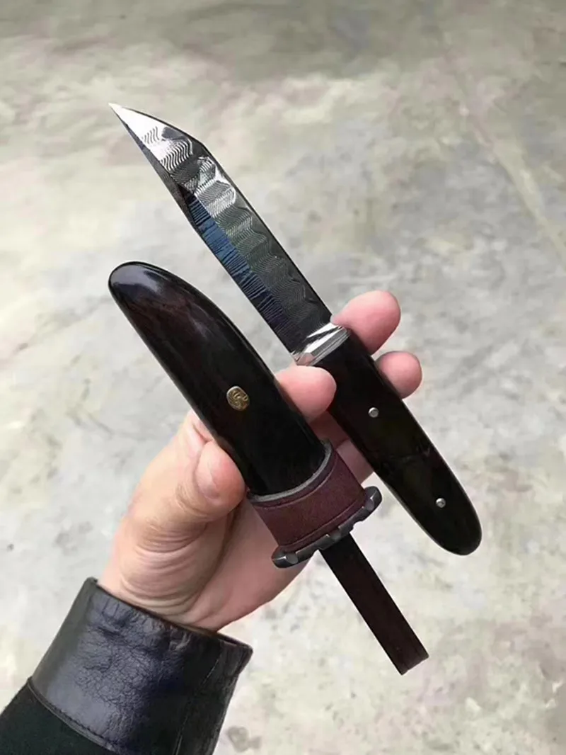 Japanese Damascus steel 60HRC Sheath Small Knife Letter Opener Sharpness Supply EDC tools | Инструменты