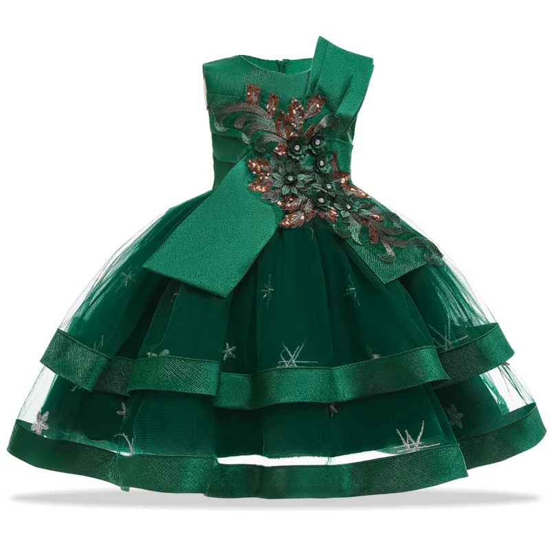 Платье для маленьких девочек кружевное платье принцессы с вышивкой детская