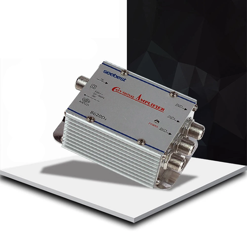 220 В 3 сторонний усилитель для ТВ кабеля кабель разветвитель телевизора Усилитель