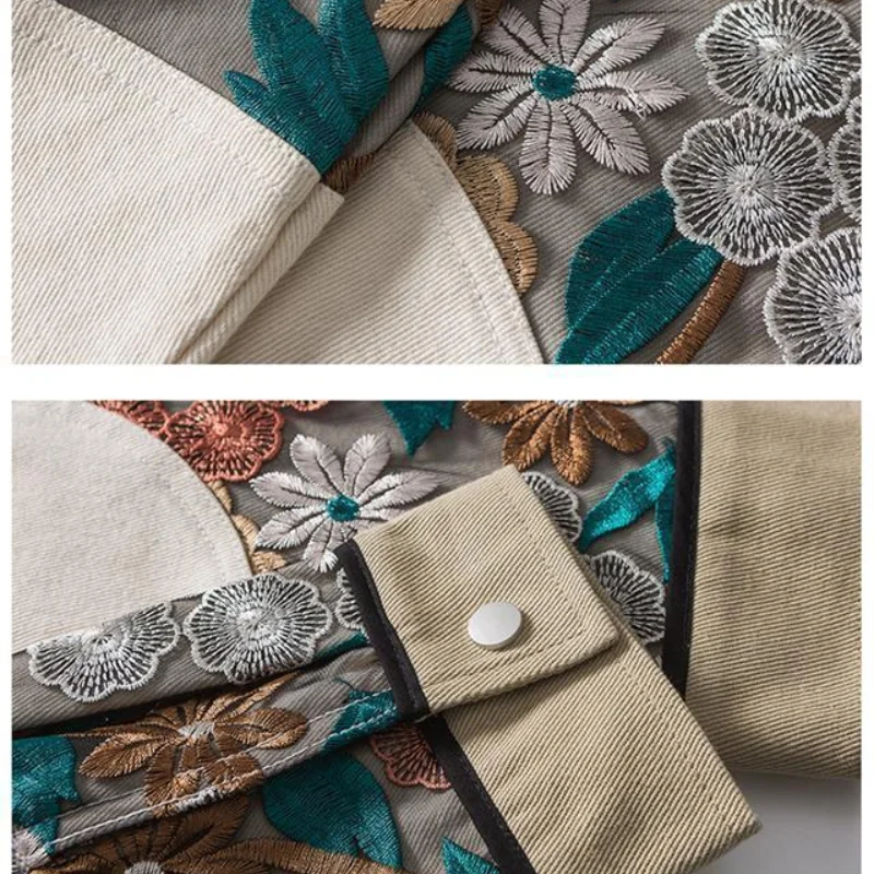 Куртка мужская с вышивкой повседневная бейсбольная форма свободный лоскутный