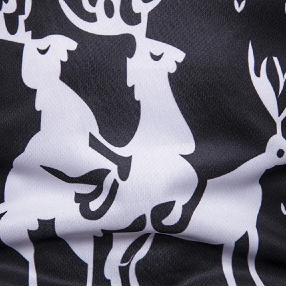 Рождественская модная мужская повседневная приталенная блуза из