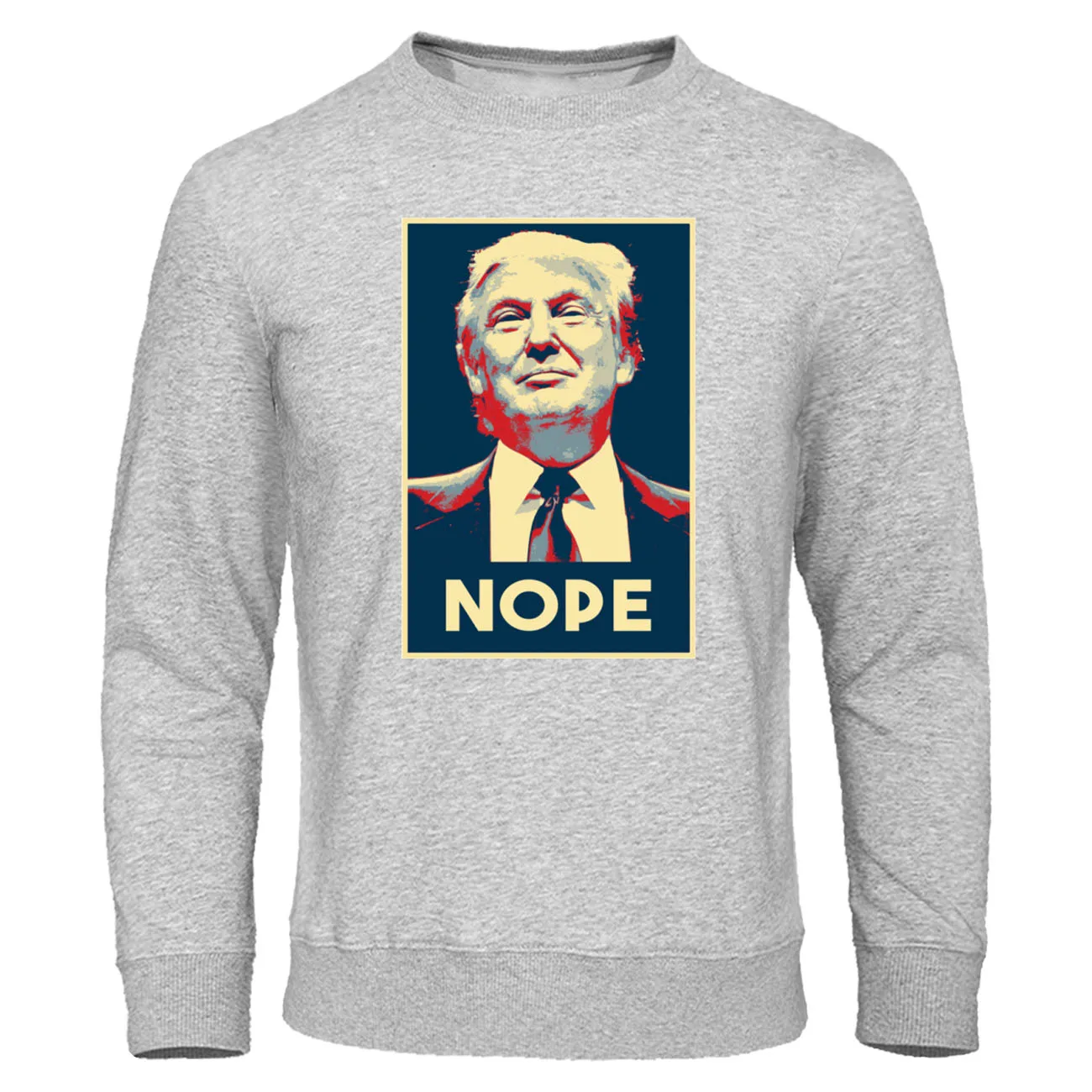 

Осенняя Флисовая теплая Мужская Уличная одежда, мужская Свободная Толстовка с принтом «Трамп», мужская толстовка с принтом, Hombre, пуловер с с...