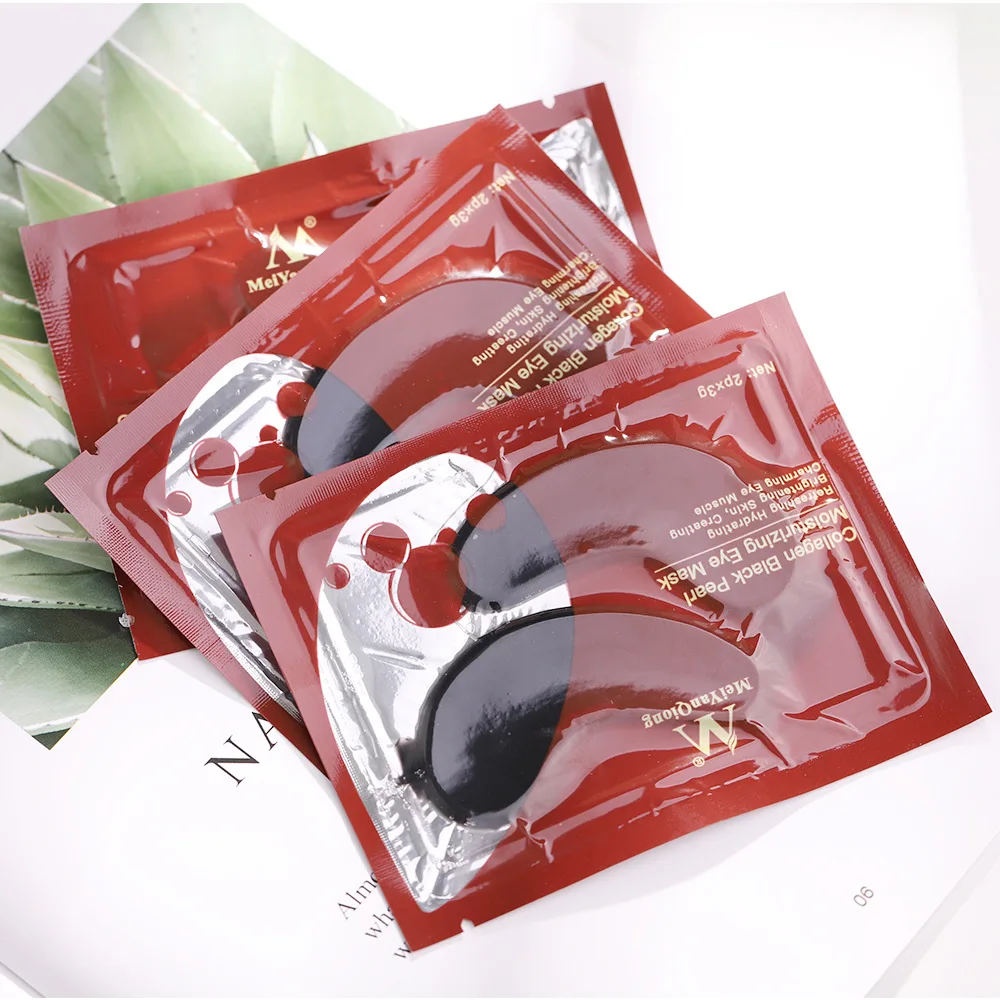 Корейский лучший для черного жемчуга коллаген гелиевая маска глаз патчи