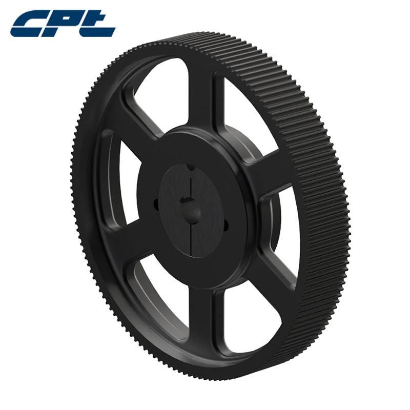 Зубчатый шкив CPT HTD 8M чугунный материал Шаг 8 мм широкие ремни 144 зубьев 30
