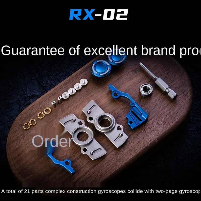 Rx02 Greedy 2 Generation Slider Fingertip Gyro Adult Pressure Relief Toy EDC High Speed Rotation enlarge