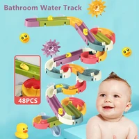 baby bath toys duck bathroom bathtub play water track toy kids playing water spray toy set funny bathing toy gift for toddlers