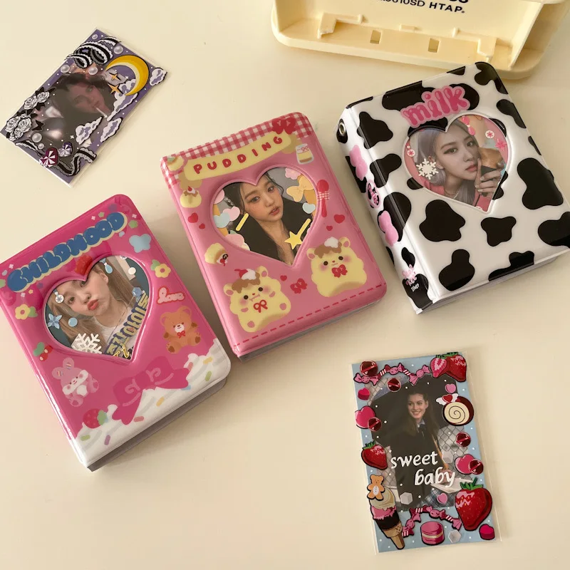 Милая 3-дюймовая портативная мини-Фотокарточка MINKYS коллекционная книга Kpop с