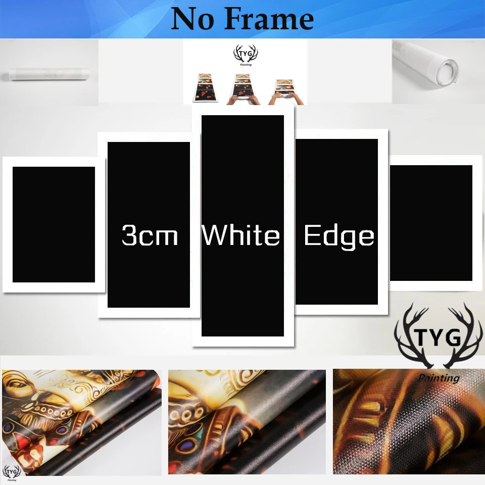 5 панелей Холст Искусство HD печатные картины модульная девушка фотографии дома