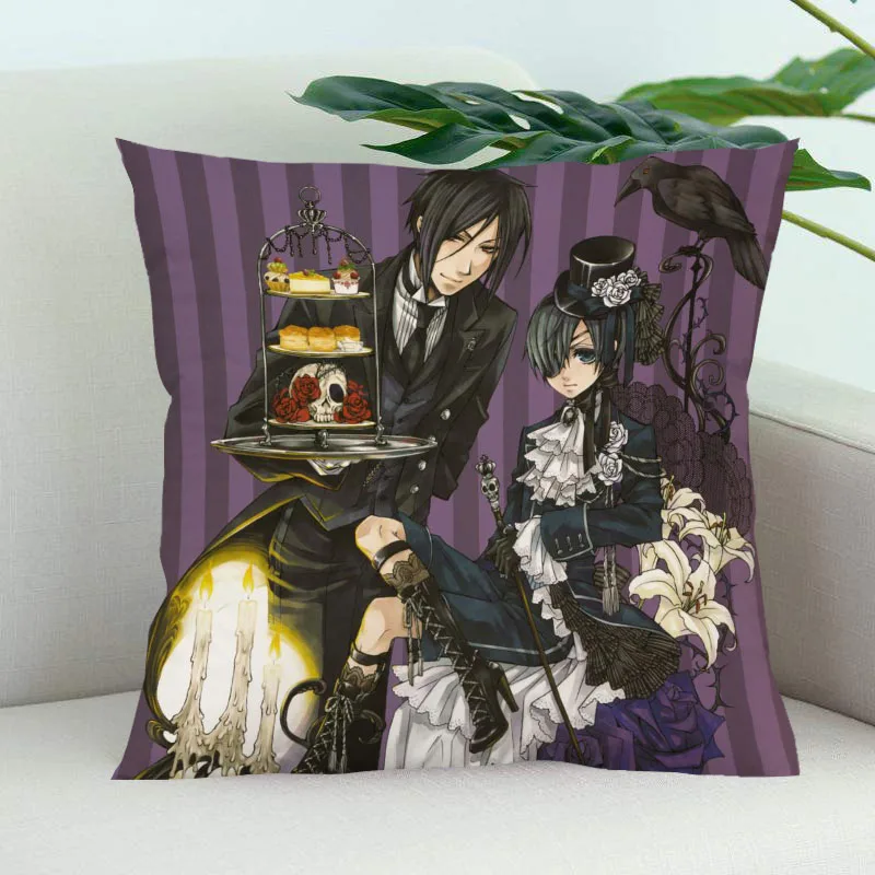 Ботинки в стиле аниме Темный дворецкий декоративная Свадебные наволочки